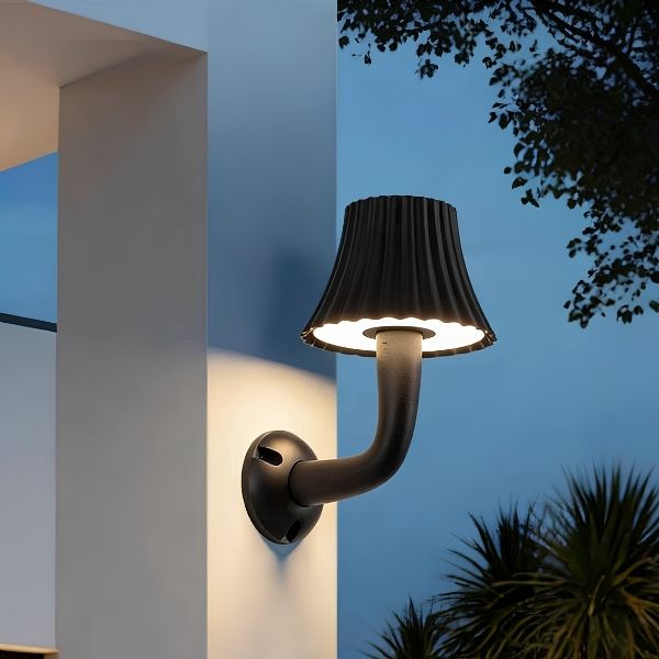 Cyra| Pleat Outdoor Wall Light | Aluminium | CY2805