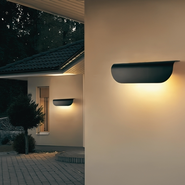 Cyra| Pleat Outdoor Wall Light | Aluminium | CY8601