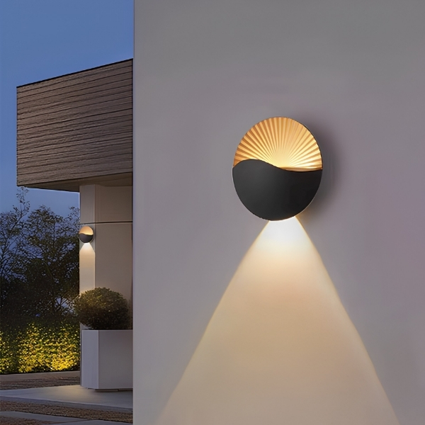 Cyra| Pleat Outdoor Wall Light | Aluminium | CY2500