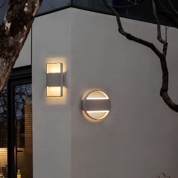 Cyra |Circle Outdoor Wall Light | Aluminium / PC | CY8881