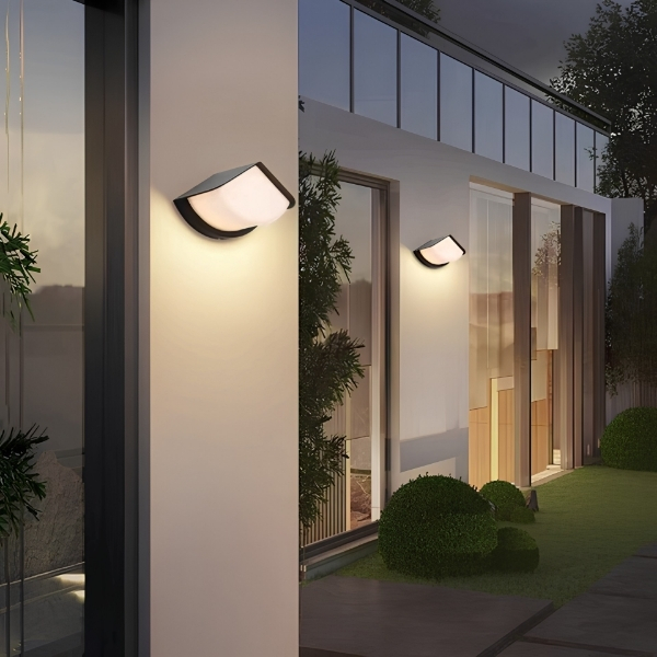 Cyra | Fan Outdoor Wall Light | Aluminium / PC | CY88110