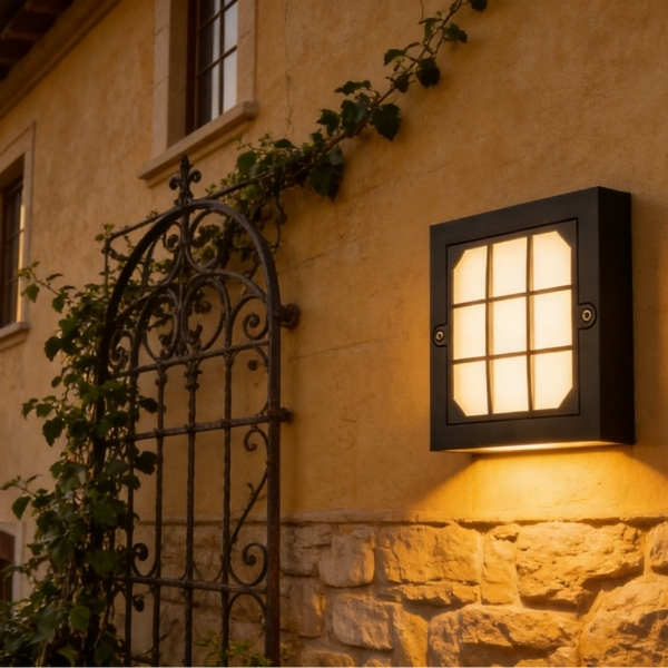 Cyra |Grid Outdoor Wall Light | PC | CY2554